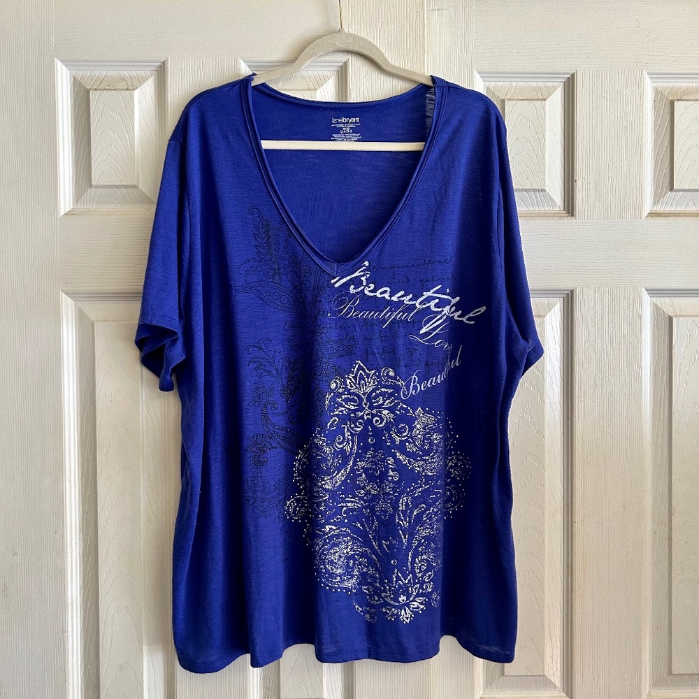 Plus size embellished tee shirt